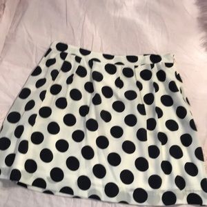 Polka dot jcrew skirt